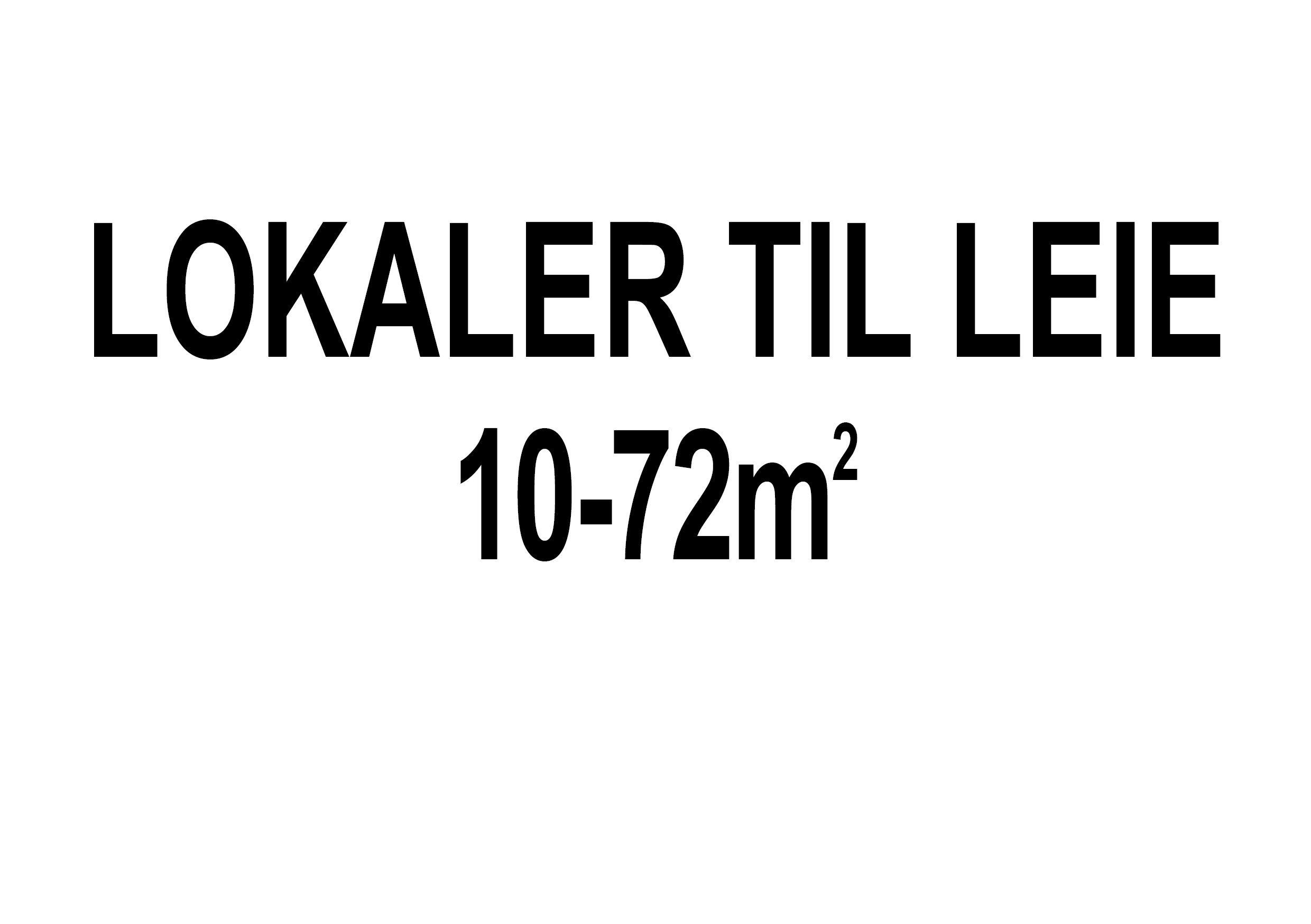 lokaler til leie
