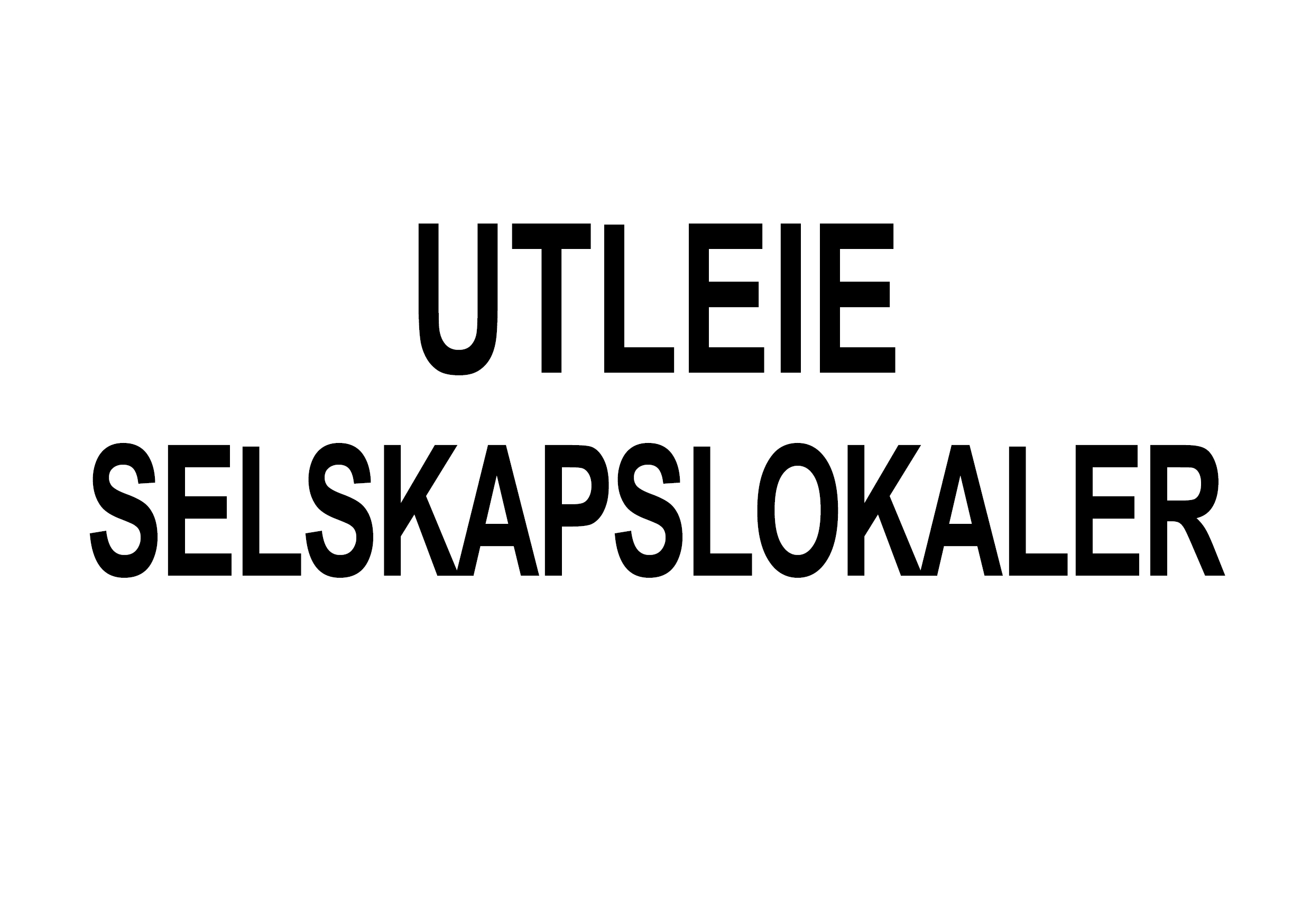 utleie selskapslokaler
